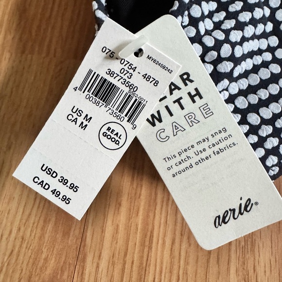 NWT Aerie One Strap Bandeau Bikini Top Size Medium - Picture 5 of 5